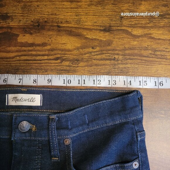 Madewell Jeans Size 28 Skinny 9" Woodland Wash MA938 Tummy Control Stretch - Picture 8 of 12